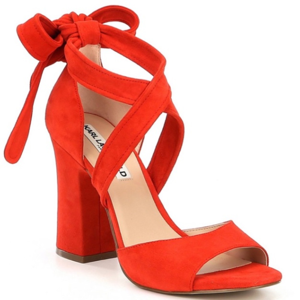 NWT KARL LAGERFELD “racha” heels